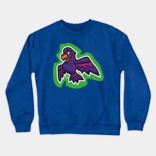 Little Purple Parrot Crewneck Sweatshirt